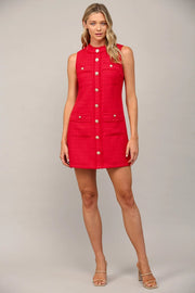 FRONT PATCH POCKET SLVL TWEED DRESS Shop Expeditions