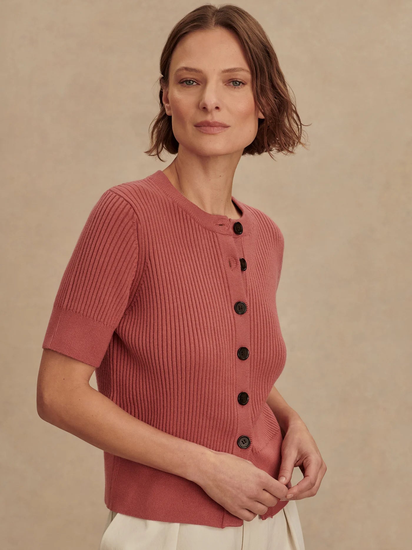 Micah Short Sleeve Cardigan | Varley Varley