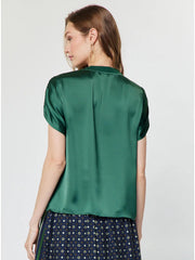 Short Sleeve Satin T-Shirt Current Air