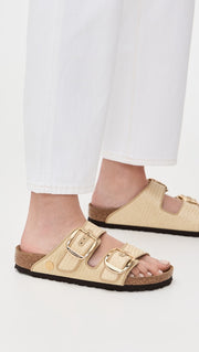 Arizona Big Buckle Raffia Sandals Birkenstock