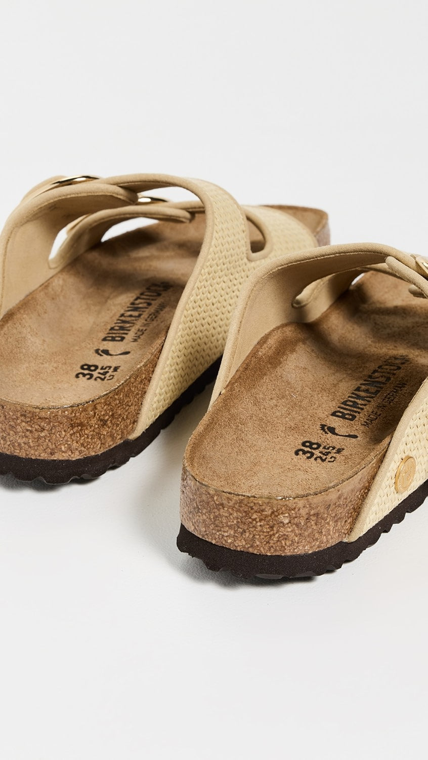 Arizona Big Buckle Raffia Sandals Birkenstock