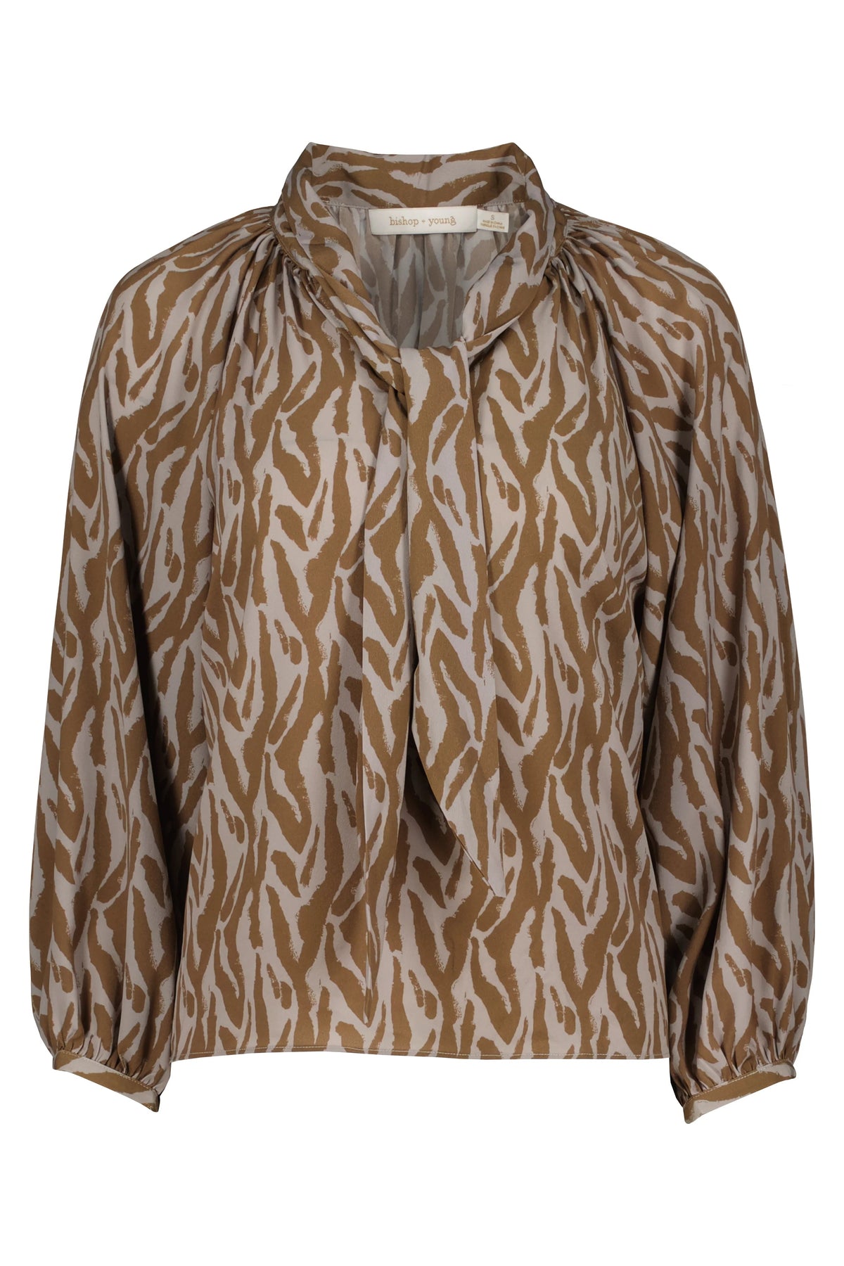 Modernist Tie Neck Blouse Bishop + Young