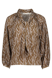 Modernist Tie Neck Blouse Bishop + Young