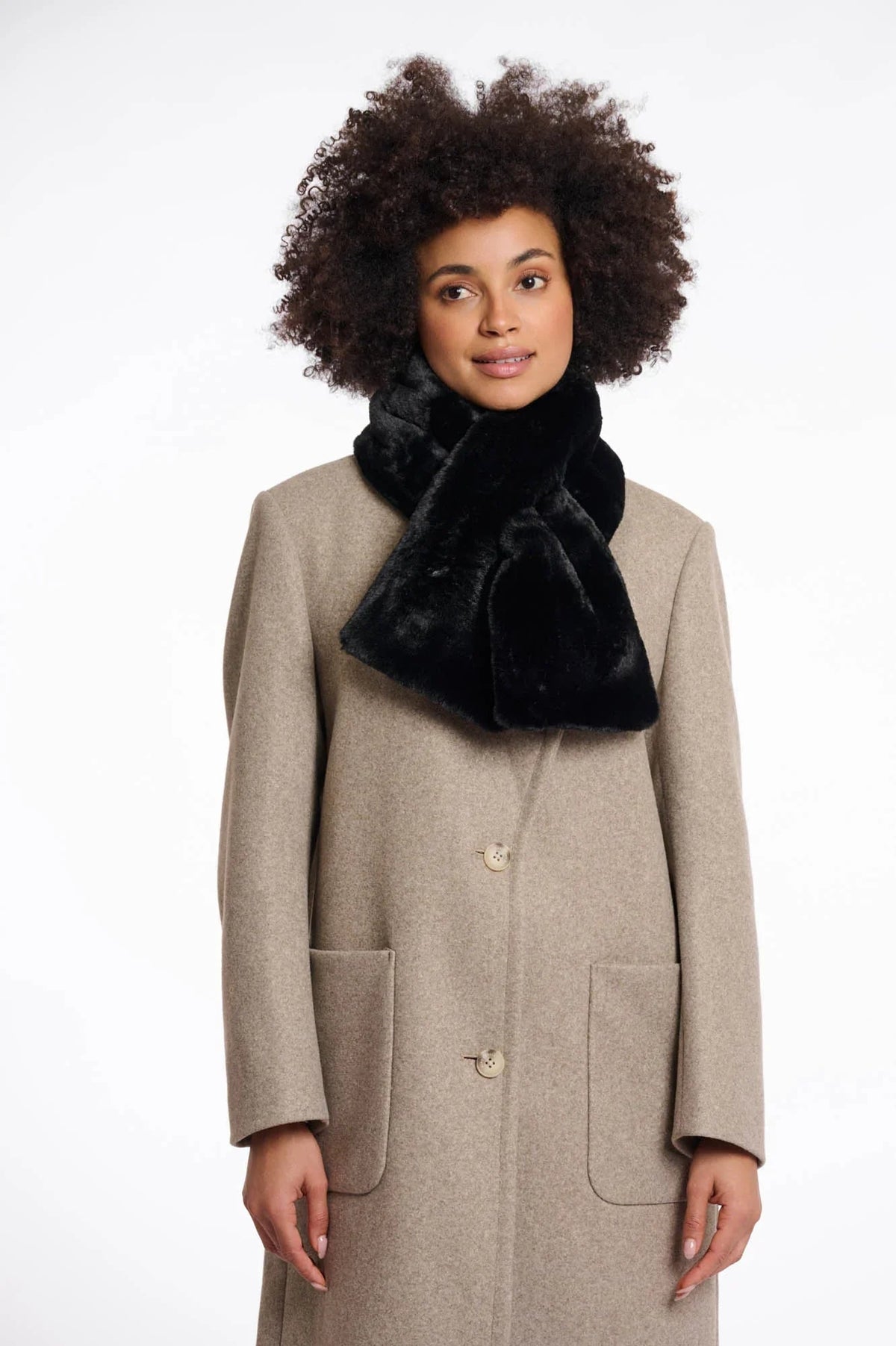 Stip Faux Fur Scarf Rino & Pelle