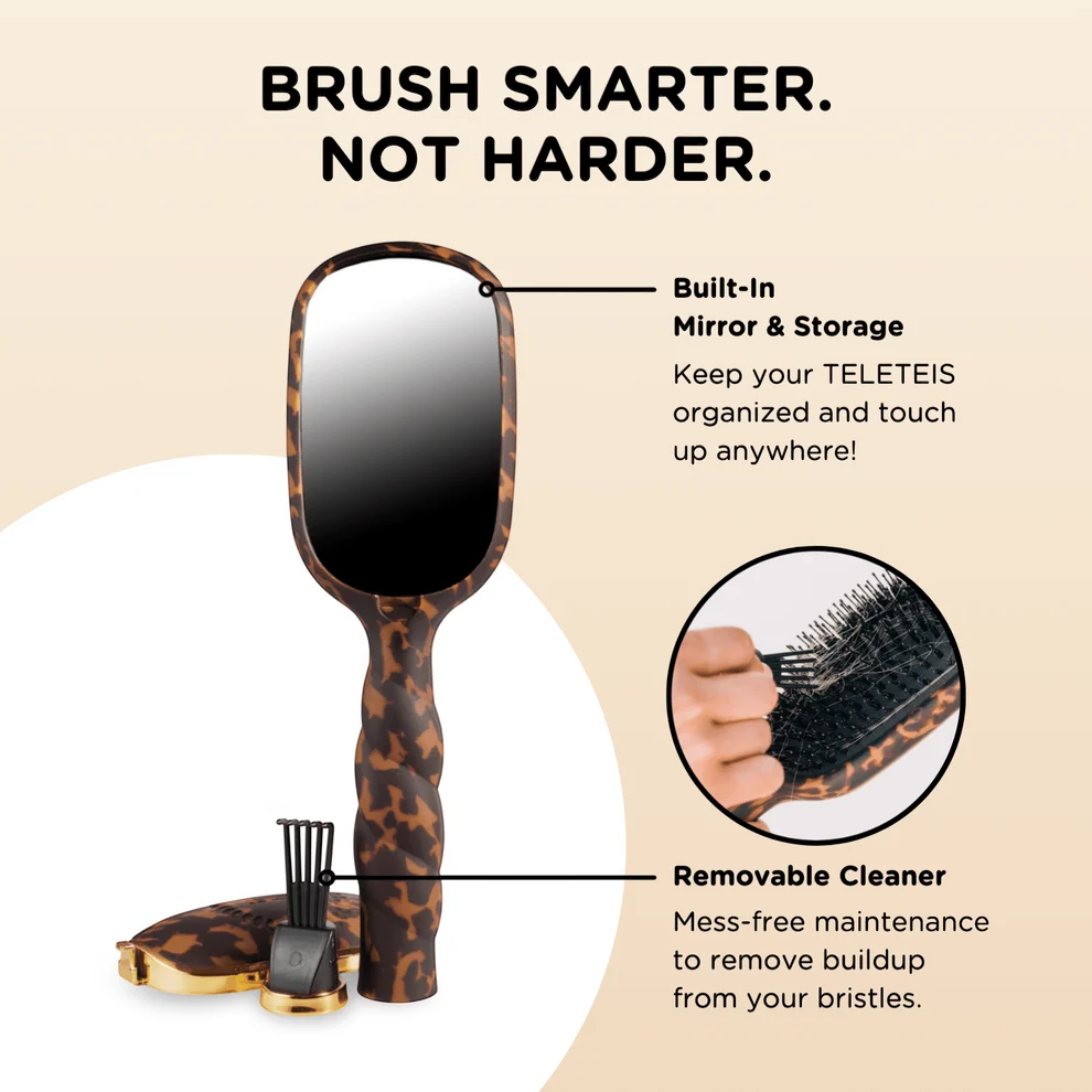 Boar Bristle Hair Brush Teleties