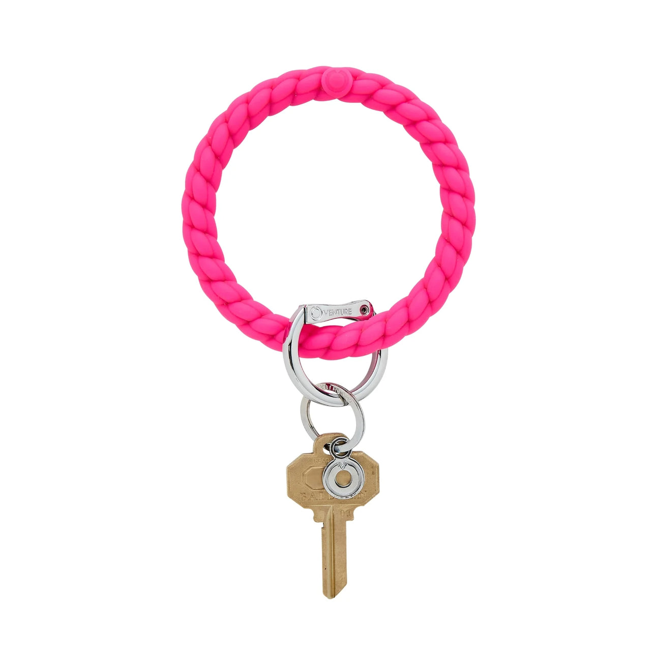 Silicone Big O Key Ring - Braided