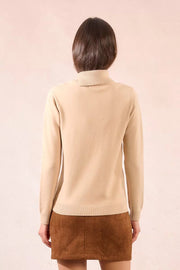 Button Detail Turtleneck Sweater Molly Bracken