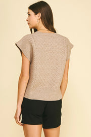 Diamond Cable Knit Sweater Pinch