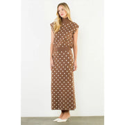 Sleeveless Polka Dot Knit Top THML
