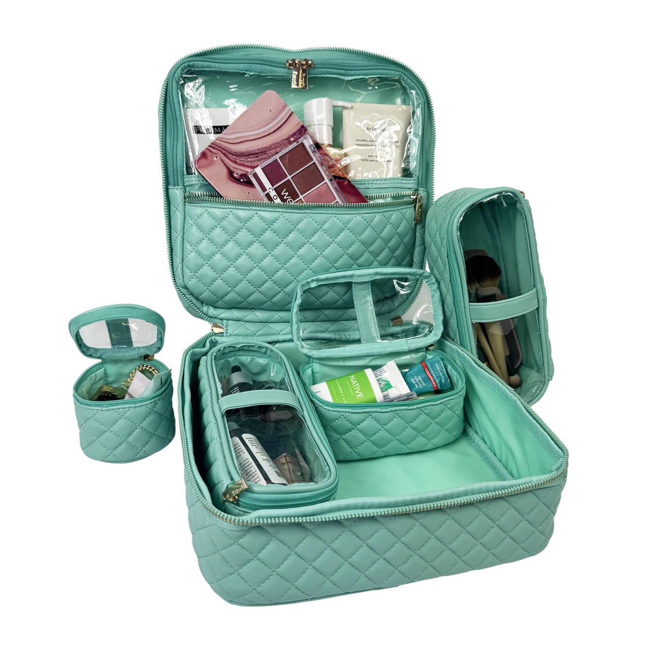 Mini Diva Makeup Case - Turquoise Quartz