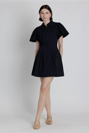 Twill Utility Mini Dress Aureum