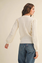 Ribbed Sweater Cardigan Merci