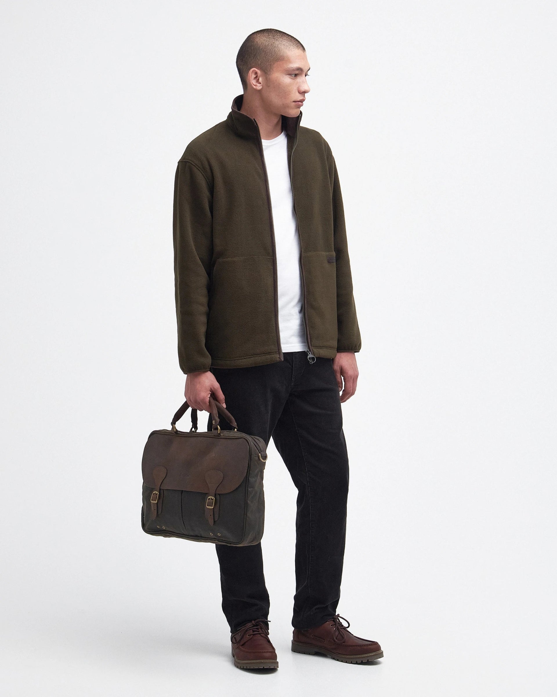 Waxed Leather Briefcase | Barbour Barbour