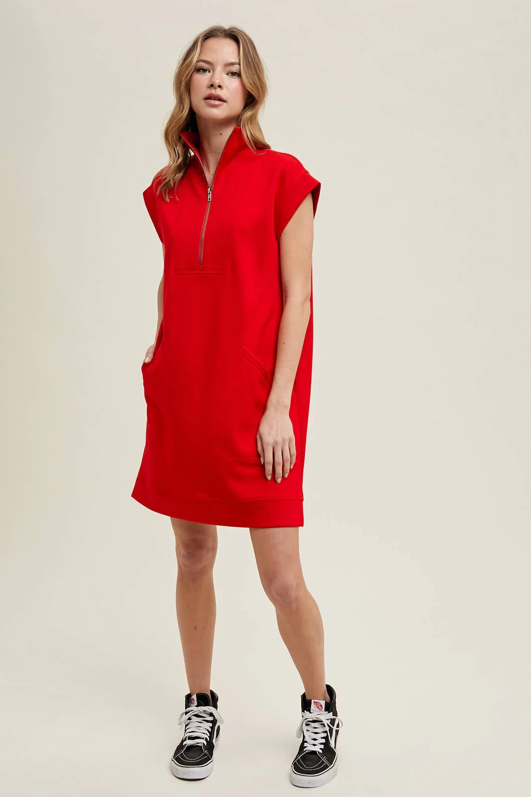 Scuba Half-Zip Mini Dress Wishlist
