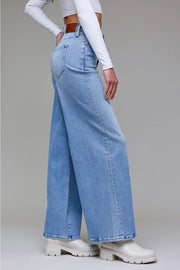 Clean Stretch High Rise Wide Leg Jeans Hidden Jeans