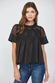 MESH COMBINED TOP WITH APPLIQUE Shop Expeditions