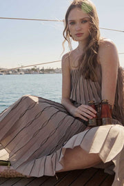 Pleated Midi Skirt Current Air