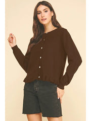 Button Down Cardigan Pinch
