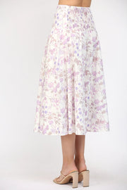 MIDI WRAP SKIRT W/YOKE LINE AND BUTTONS Fate