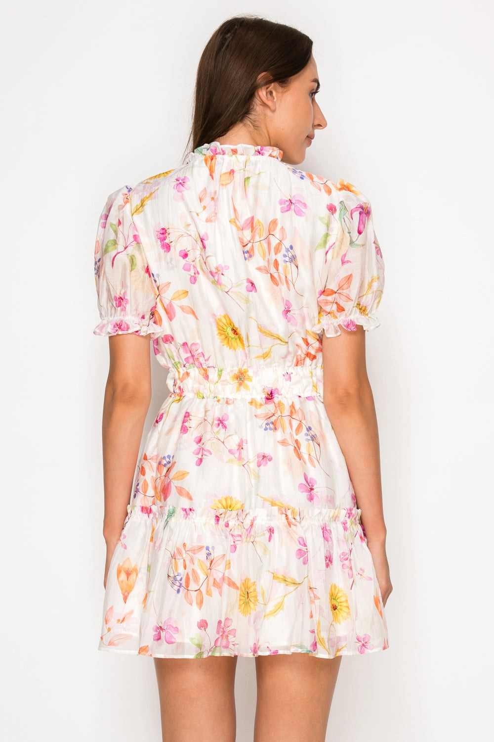 Flora of Eos Short Dress Meet Me in Santorini
