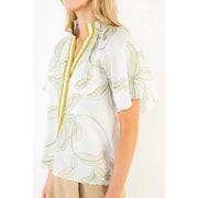 Leaf Flutter Sleeve Top THML