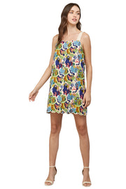LINEN BLEND SCALLOP EDGE DRESS Shop Expeditions