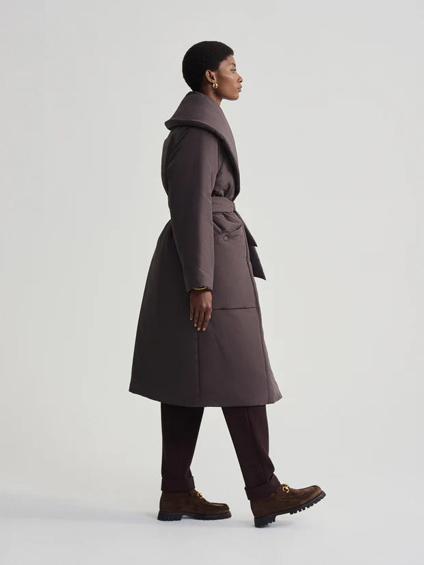 Varley | Ana Long Wrap Puffer Coat