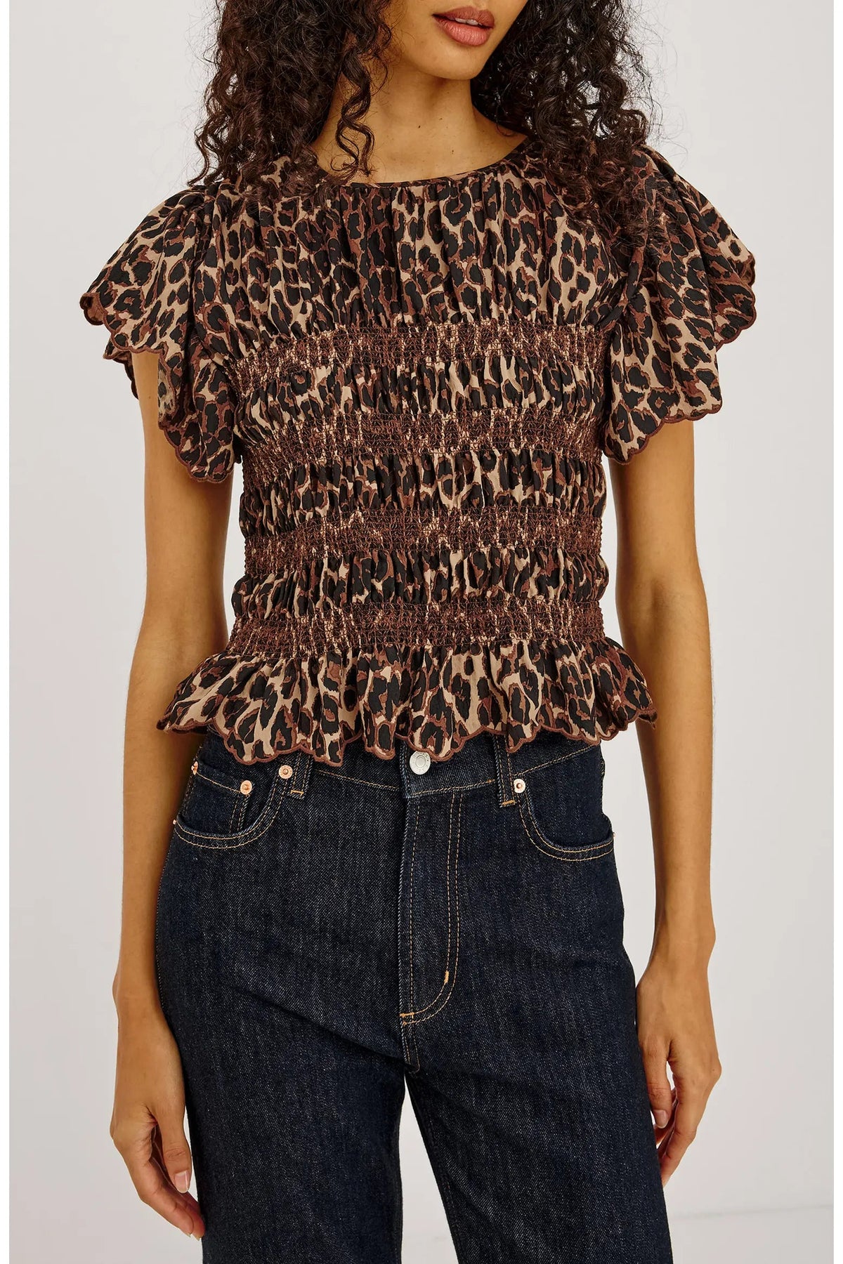 Marcel Smocked Cotton Top Rails