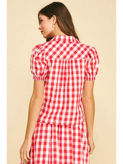 Gingham Button Down Shirt Pinch