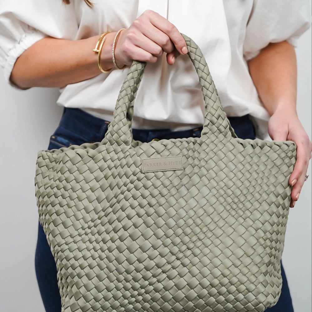 Stone Woven Tote