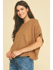 Dropped Shoulder Sweater Top Pinch