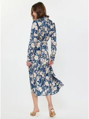 Floral Printed Midi Wrap Dress Current Air