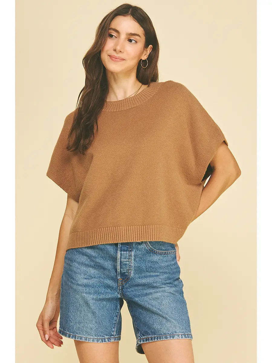 Dropped Shoulder Sweater Top Pinch