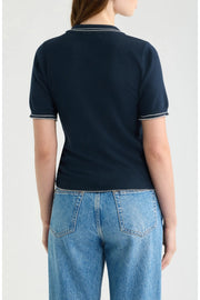 Springsteen Contrast Embroidered Polo Deluc