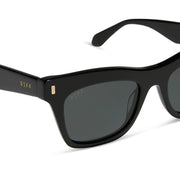 Bradley Cateye Sunglasses in Black/Grey Polarized | Diff Eyewear Diff Eyewear