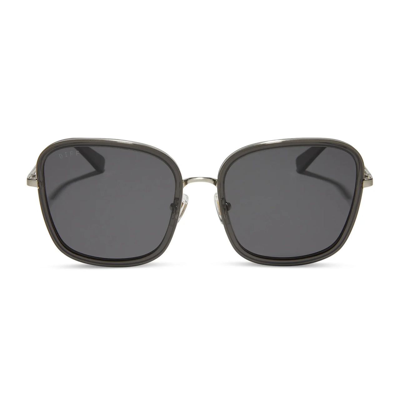 Genevive Black Smoke Crystal/Grey Polarized Sunglasses