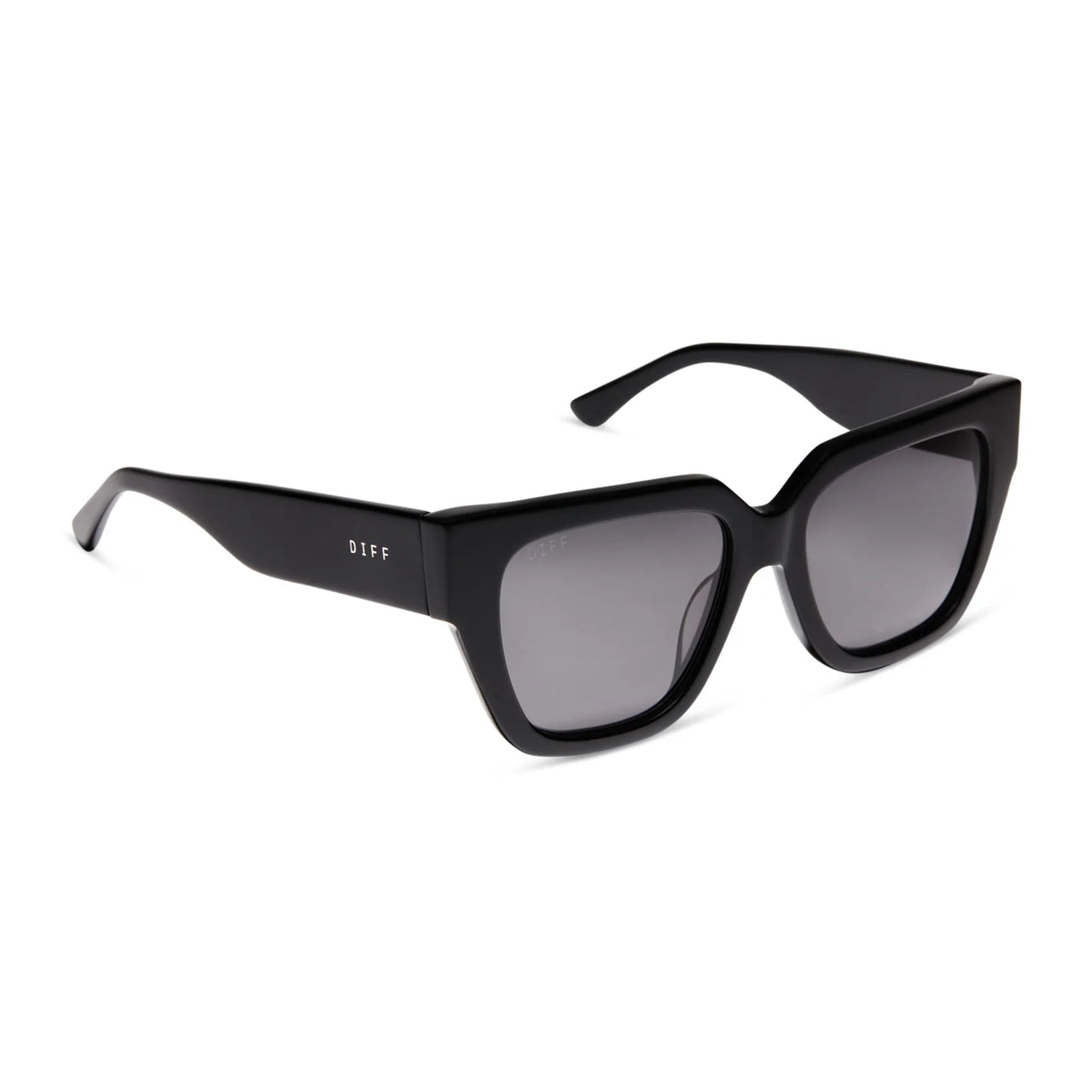 Remi II Polarized Sunglasses in Black/Grey | Diff Eyewear