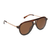 Tosca III Aviator Sunglasses in Sequoia Tortoise Brown | Diff Eyewear Diff Eyewear