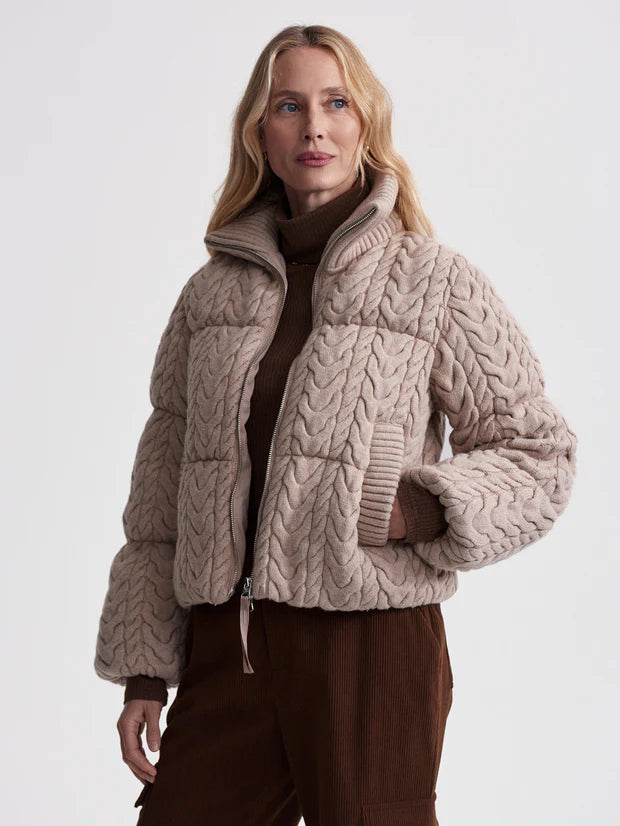 Varley | Reggie Cable Knit Puffer