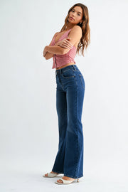 Super Stretch Flare Jeans Just Black Denim