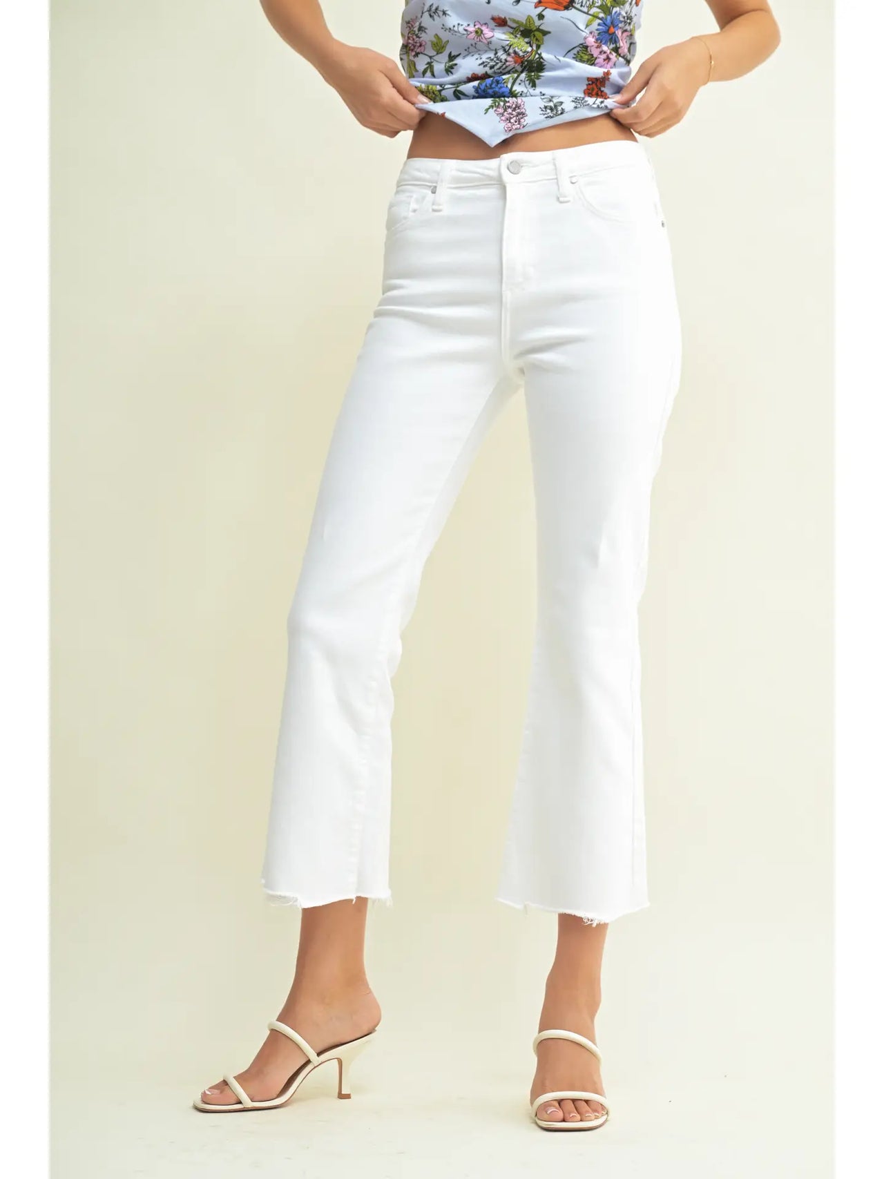 Vintage Cropped Flare Jeans