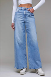 Clean Stretch High Rise Wide Leg Jeans Hidden Jeans