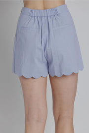 Scallop Hem Shorts Aureum
