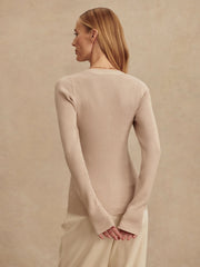 Blanca V-Neck Rib Knit Top | Varley Varley