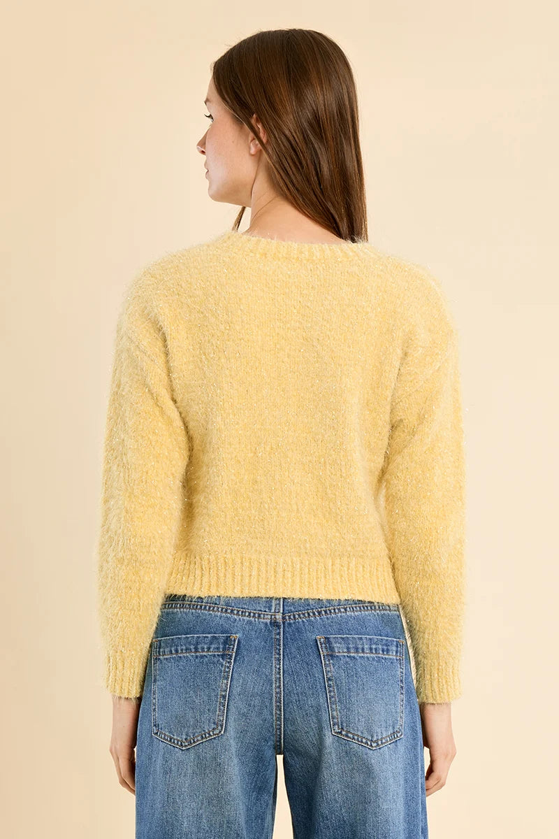 Plain Knit Crop Cardigan Molly Bracken