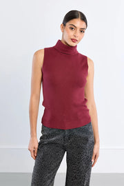 Thin Sleeveless Turtleneck Molly Bracken