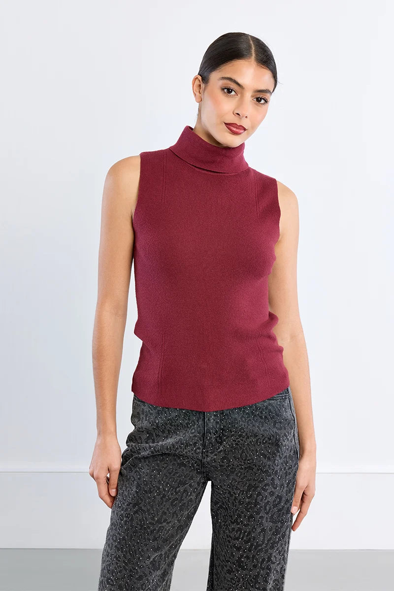 Thin Sleeveless Turtleneck Molly Bracken