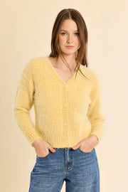 Plain Knit Crop Cardigan Molly Bracken