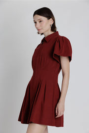 Twill Utility Mini Dress Aureum