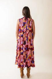 Sleeveless Floral Print Dress THML
